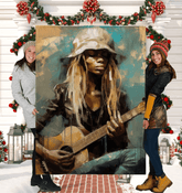 Close-up of the plush texture of the Melodic Movements Sherpa Blanket.